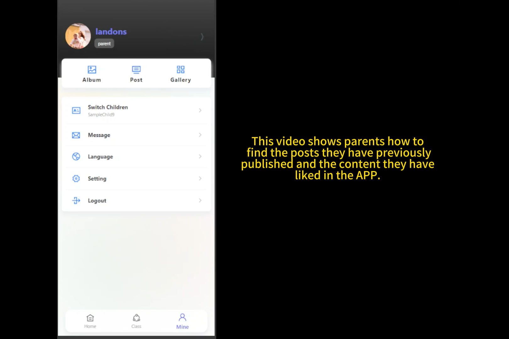 48.Preschool Memory Portfolio - How Parents Can View Their Posts and Likes