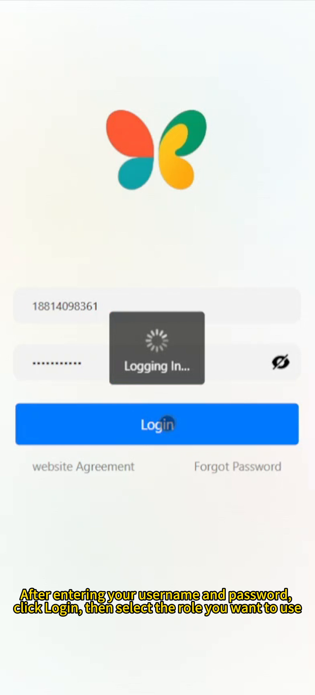 Preschool Management System - Login and Profile Settings