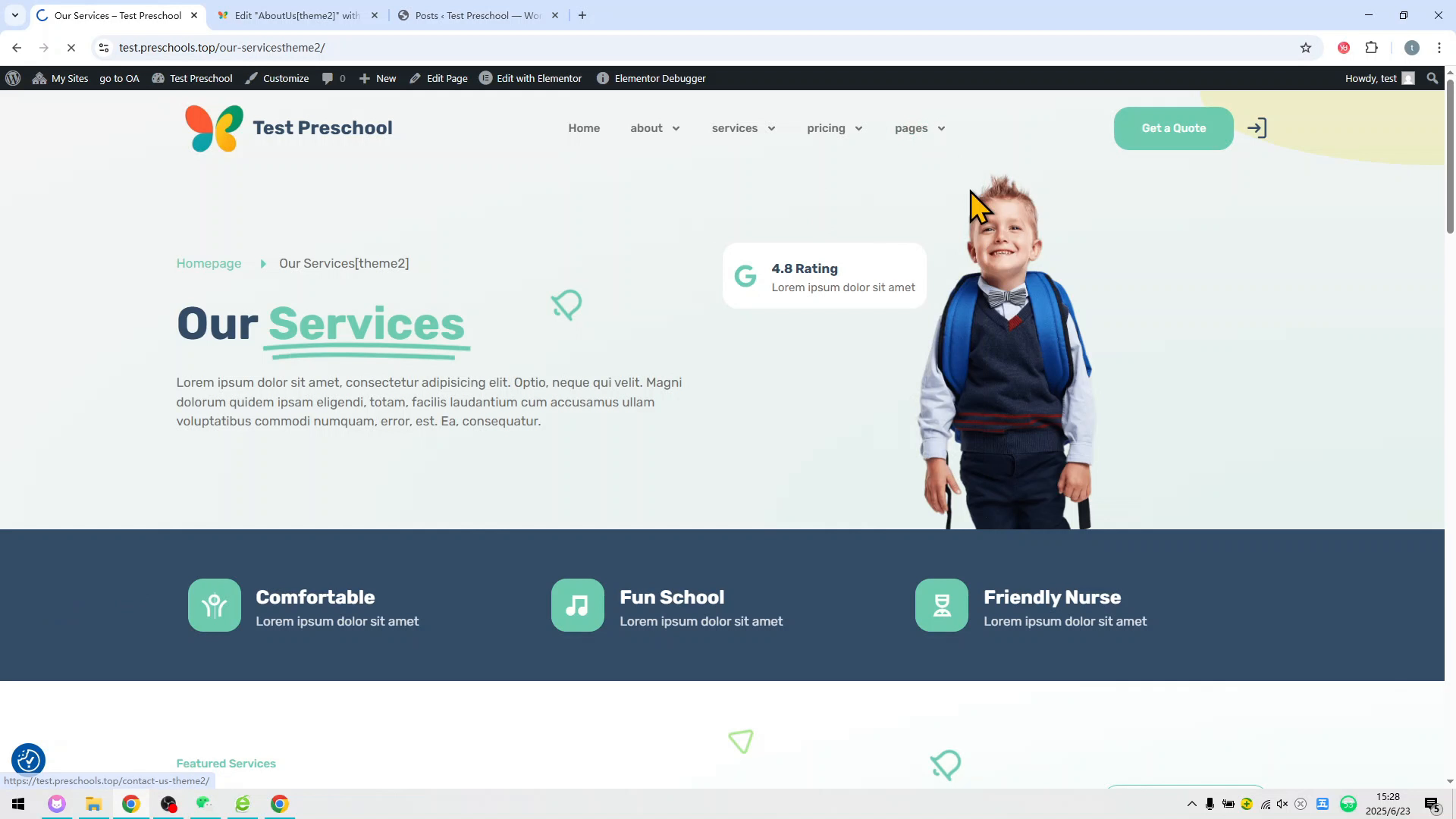 Website Builder & Hosting - Contact Form